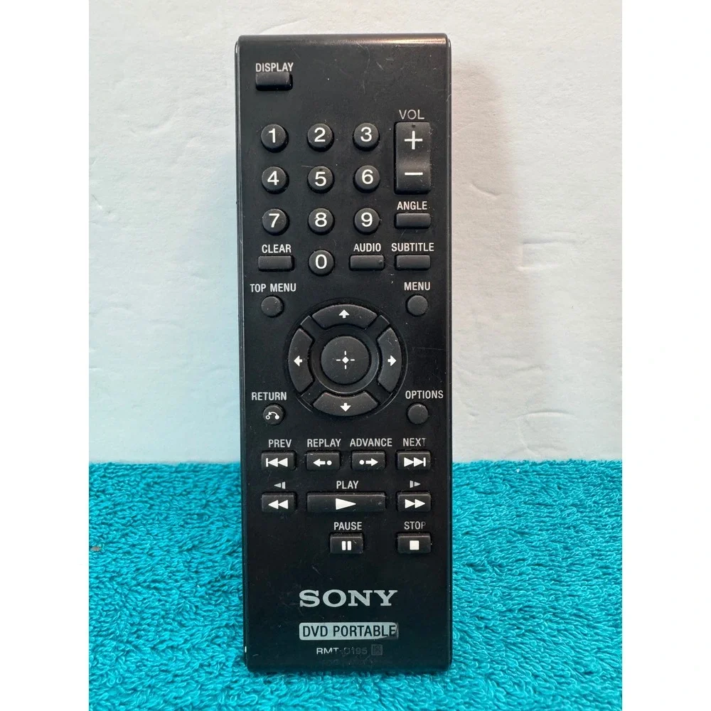 Sony RMT-D195 Portable DVD Player Remote Control Black Genuine OEM‎